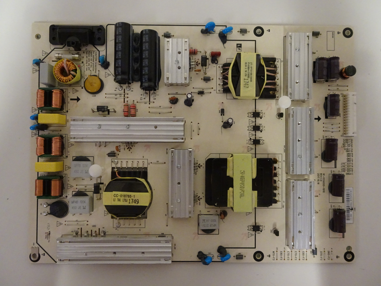 Vizio D60-F3 D70-F3 Power Supply (1P-117AX00-1010) 09-70CAR0J0-00