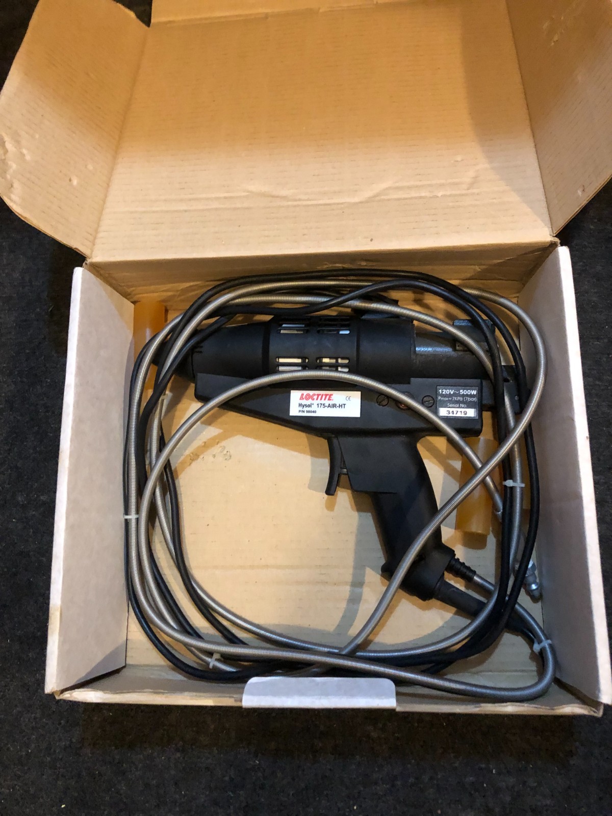 Loctite 98040 175-AIR-HT Hot Melt Applicator, 110-120VAC 500W, 3-7bar, 215°C