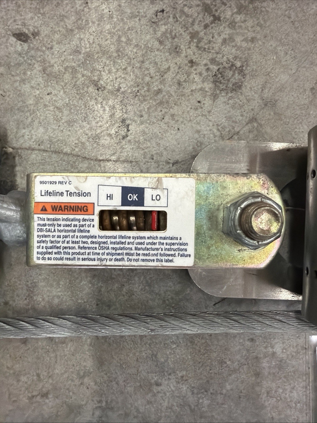 3M DBI-SALA 7608007 Cable Horizontal Lifeline System, HLL System, 60 Ft Length