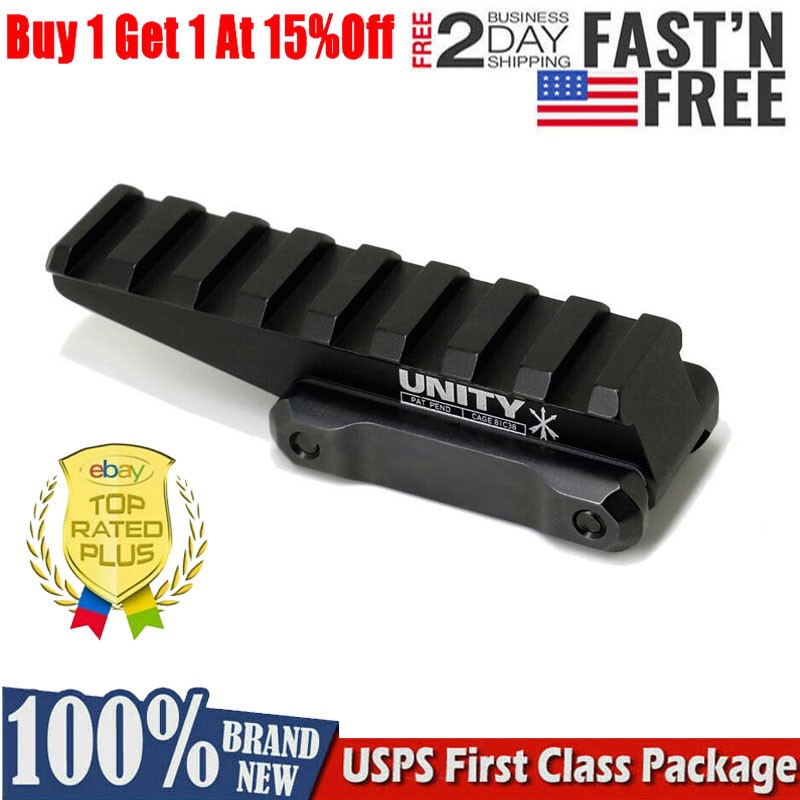 Unity Tactical FAST Optics Riser for EOTech EXPS FST-ORF Black FDE