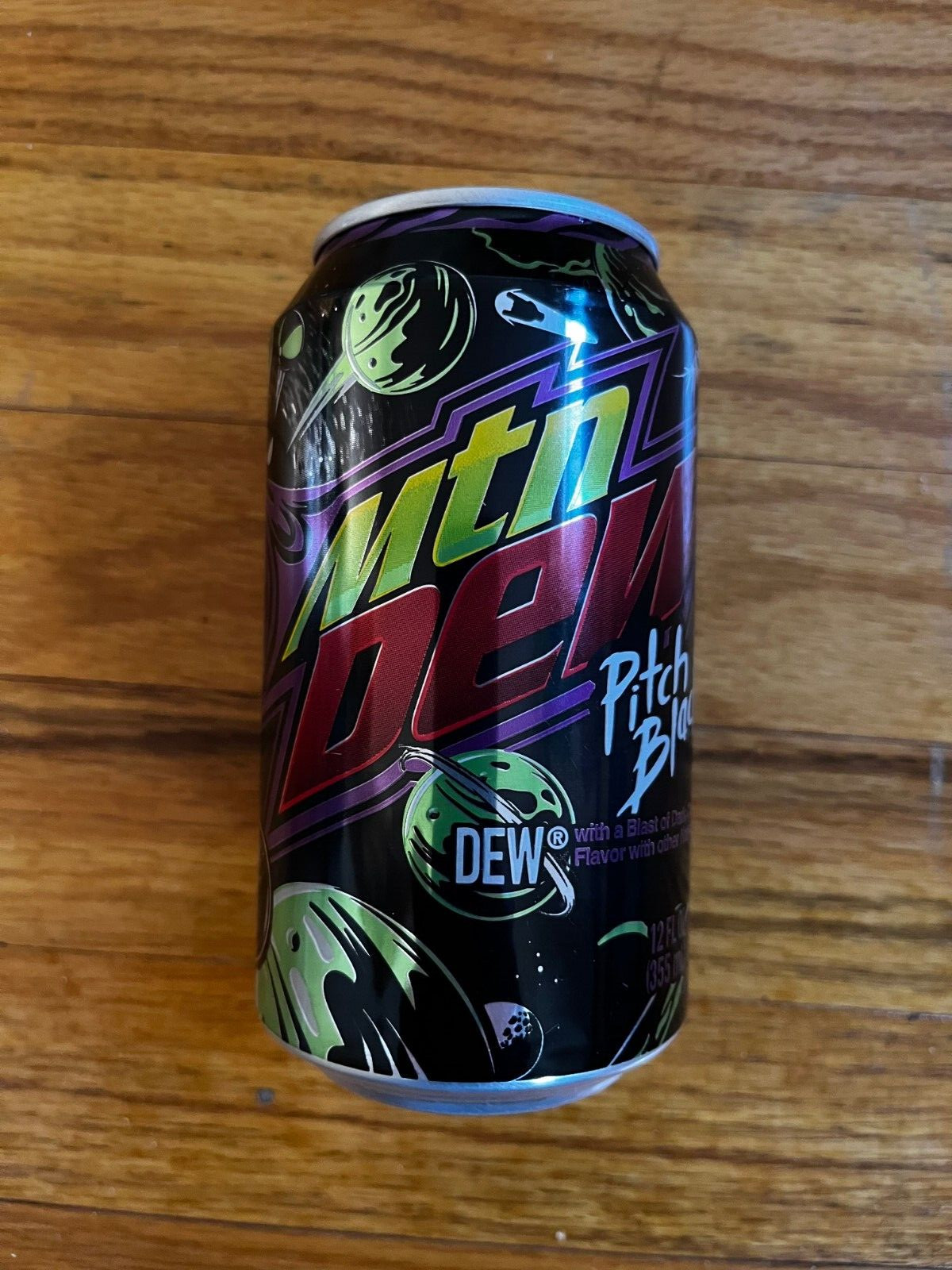 Mountain DEW Pitch Black 2023 Art Work   EMPTY CAN
