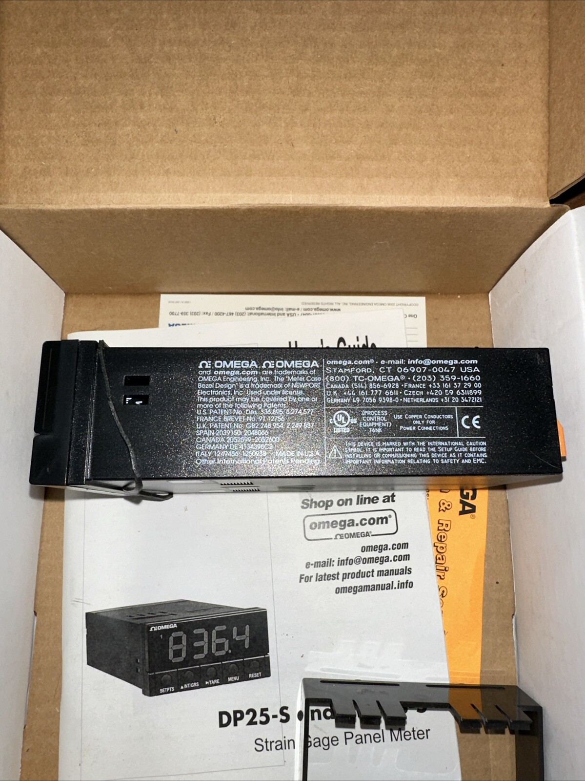 OMEGA DP25B-S - 1.2 STRAIN GAGE PANEL METER 115V Used