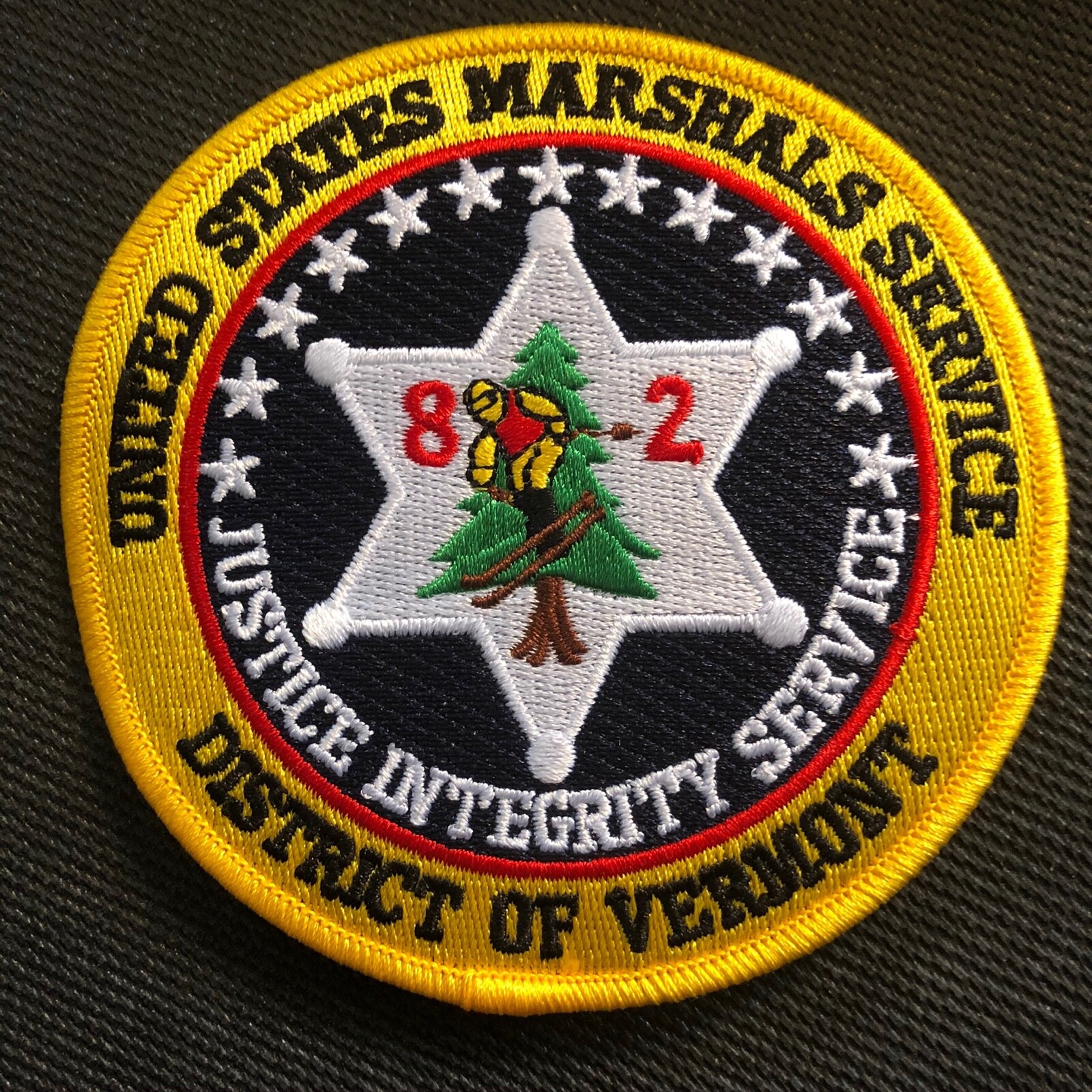 US Marshals Service District of Vermont FC Very Rare * Geniune Kokpelli Patch *