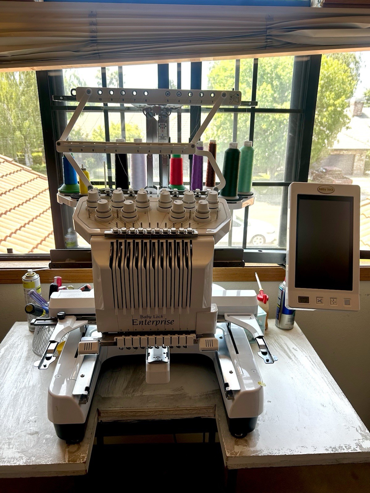 10 Needle Embroidery Machine Babylock Enterprise, Multi-needle Embroidery