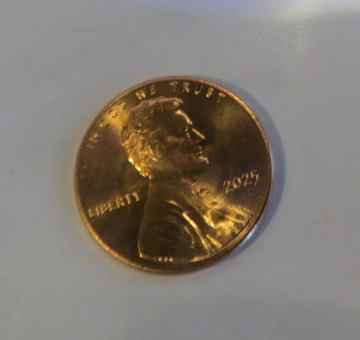 2025 Lincoln Shield Cent BU Coin