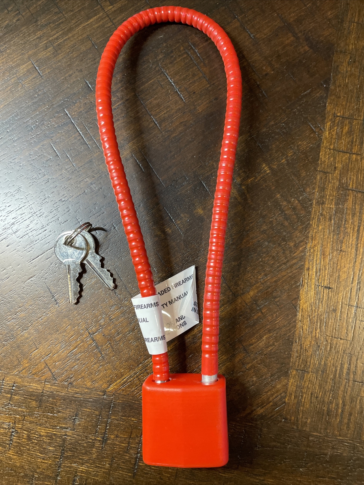 Regal Industries Cable Lock Gun Firearm Rifle Pistol NEW R15SC3 RED