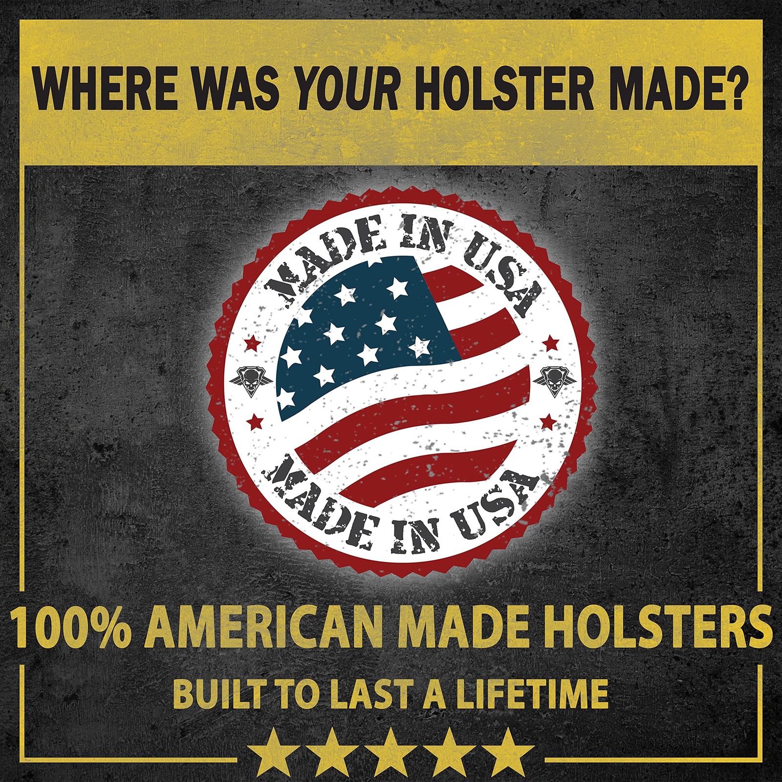 Made in USA - Suede Leather IWB Holster | Fits Glock 17 19 19X 22 26 43 43X 4...