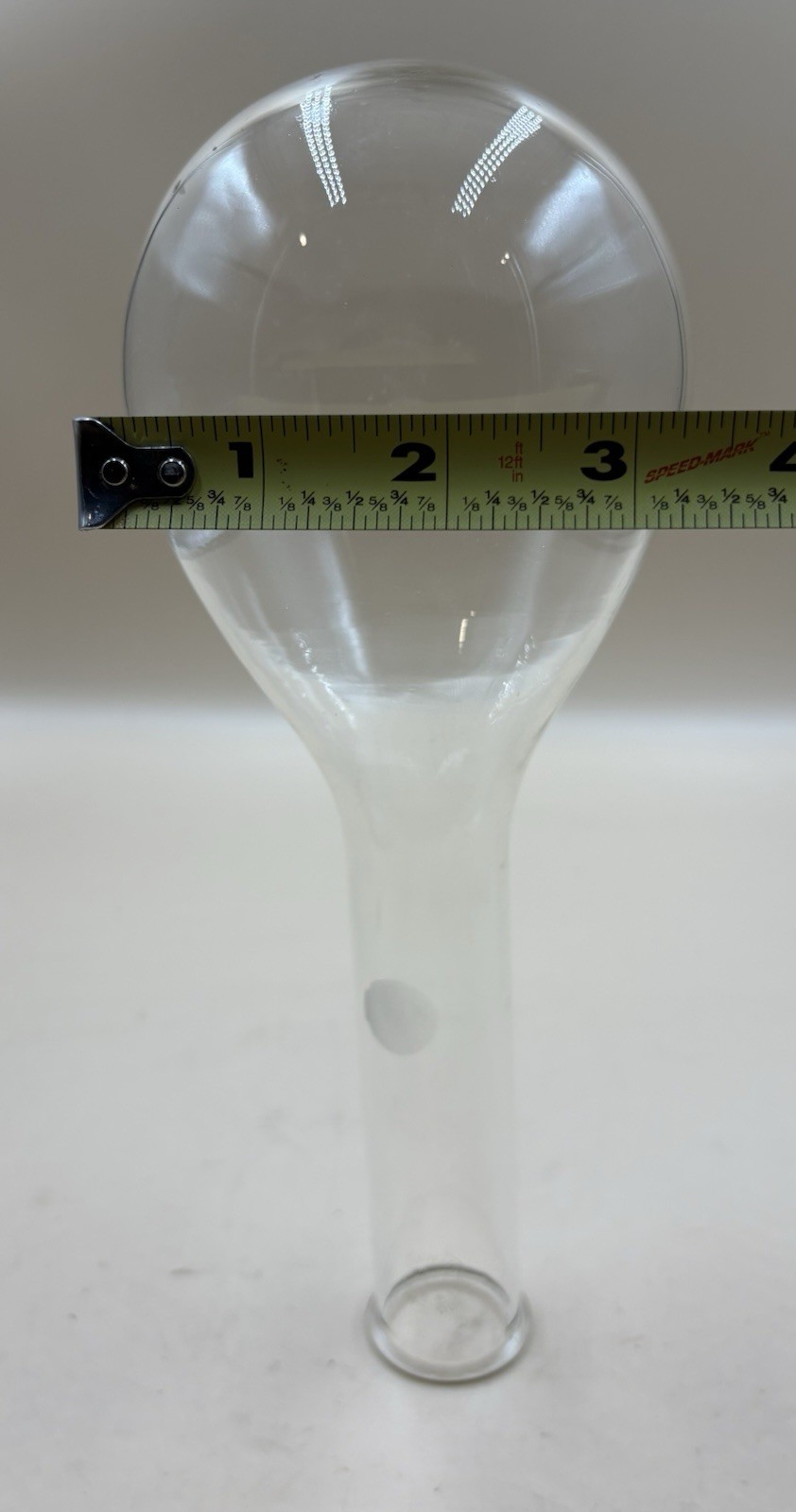 Pyrex by Corning 500ml Long Neck Clear Glass Flask Round Bottom