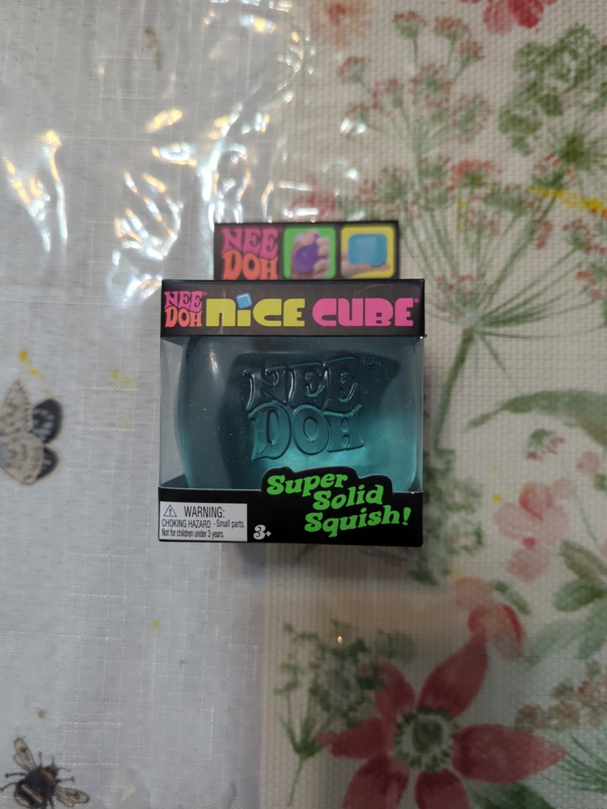 Nee Doh Nice Cube - Super Solid Squish! (Blue)