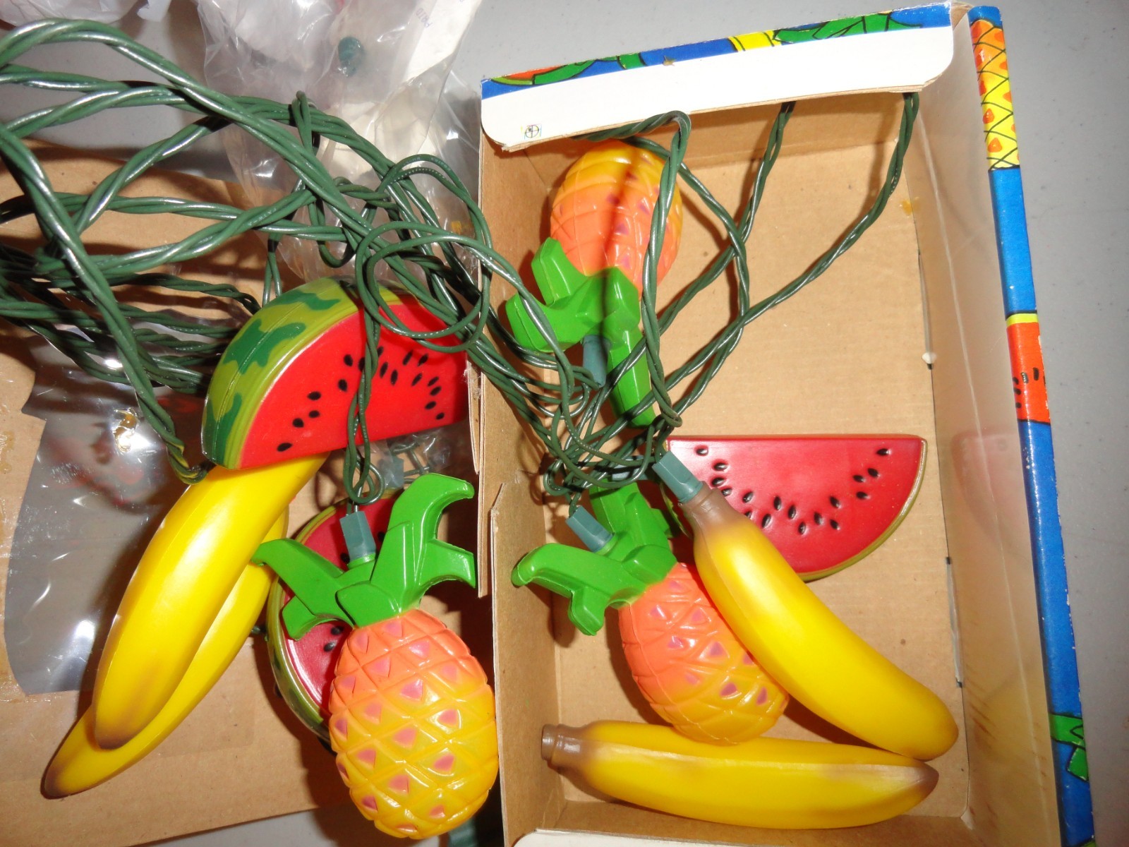 Vintage SLICE O LITE Fruit STRING LIGHT Set INDOOR/OUTDOOR Decoration