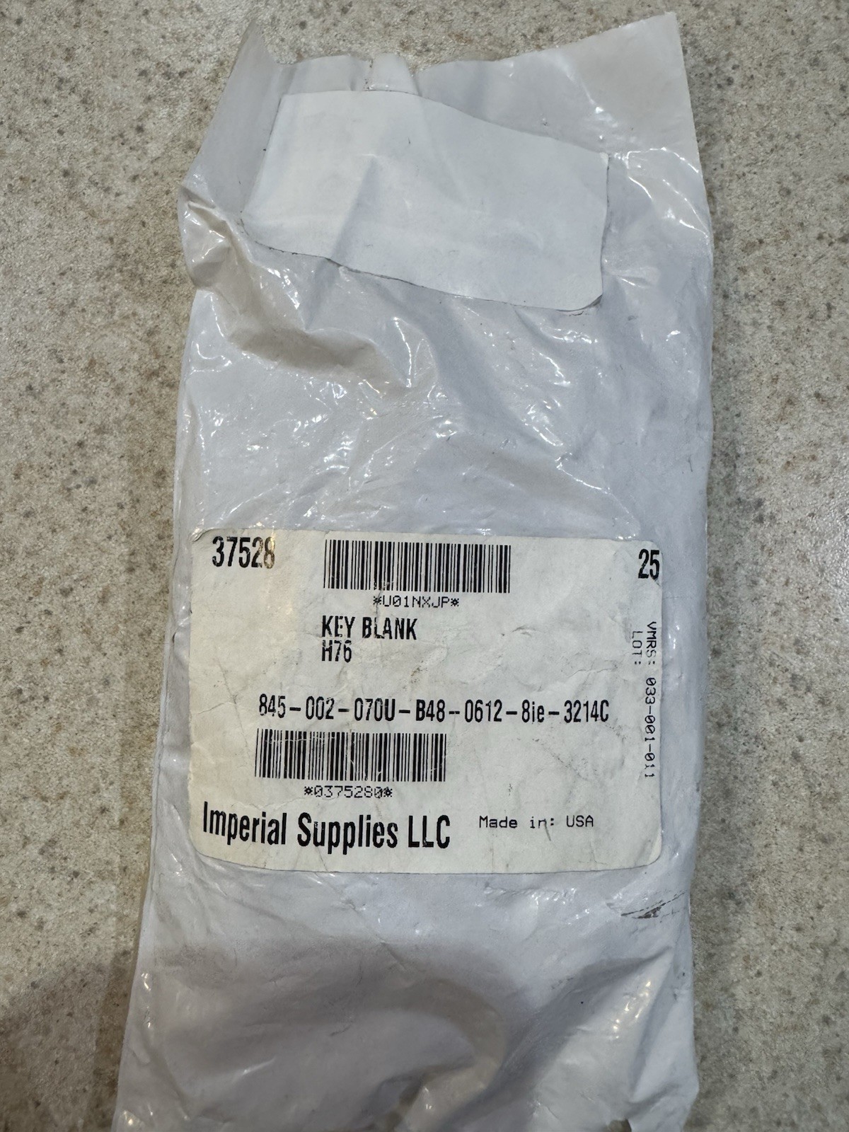 ILCO Key Blanks H76 25 Pieces New