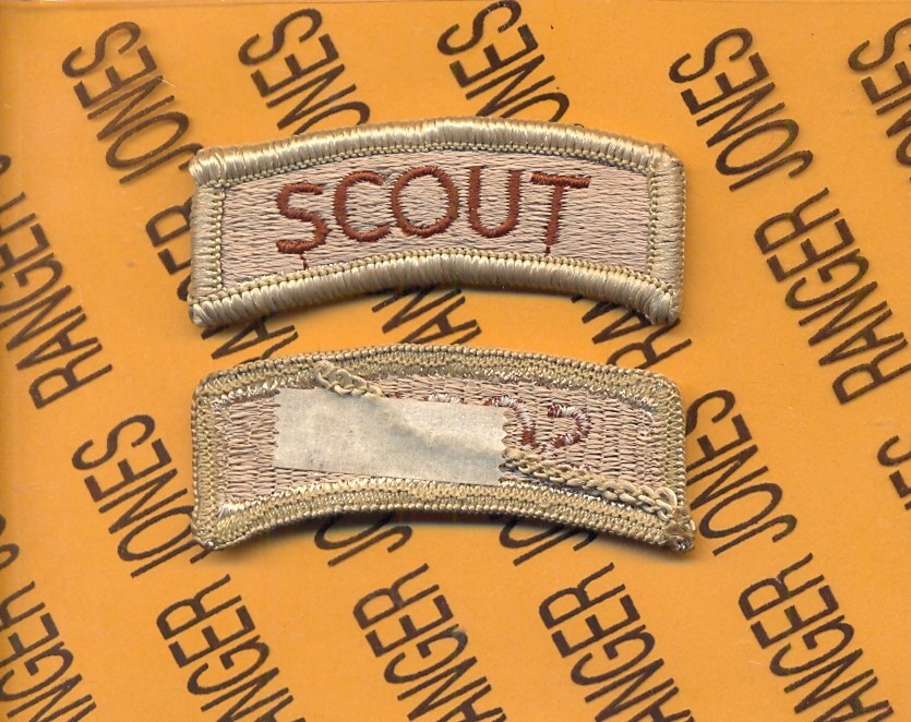USA SCOUT Desert DCU tab 2.5" patch m/e