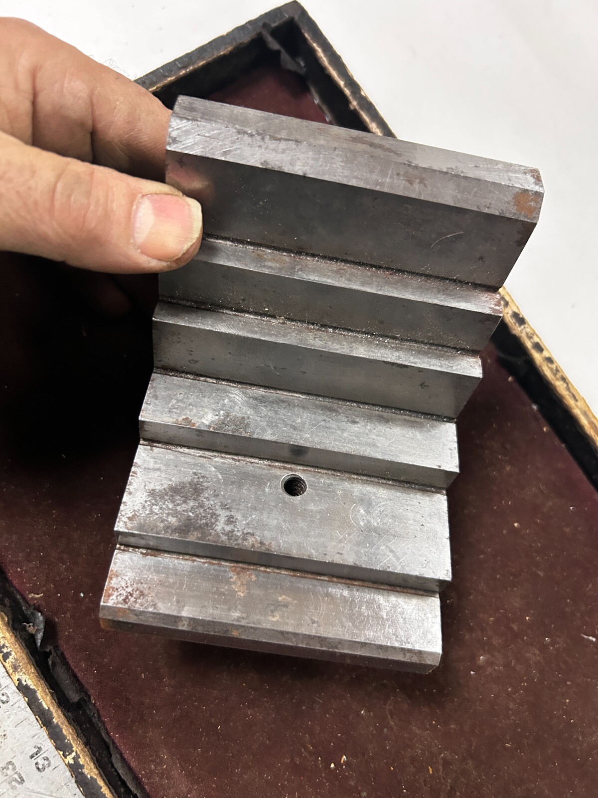 MACHINIST OfCe LATHE MILL Machinist Tool Makers Ground Step Angle Block