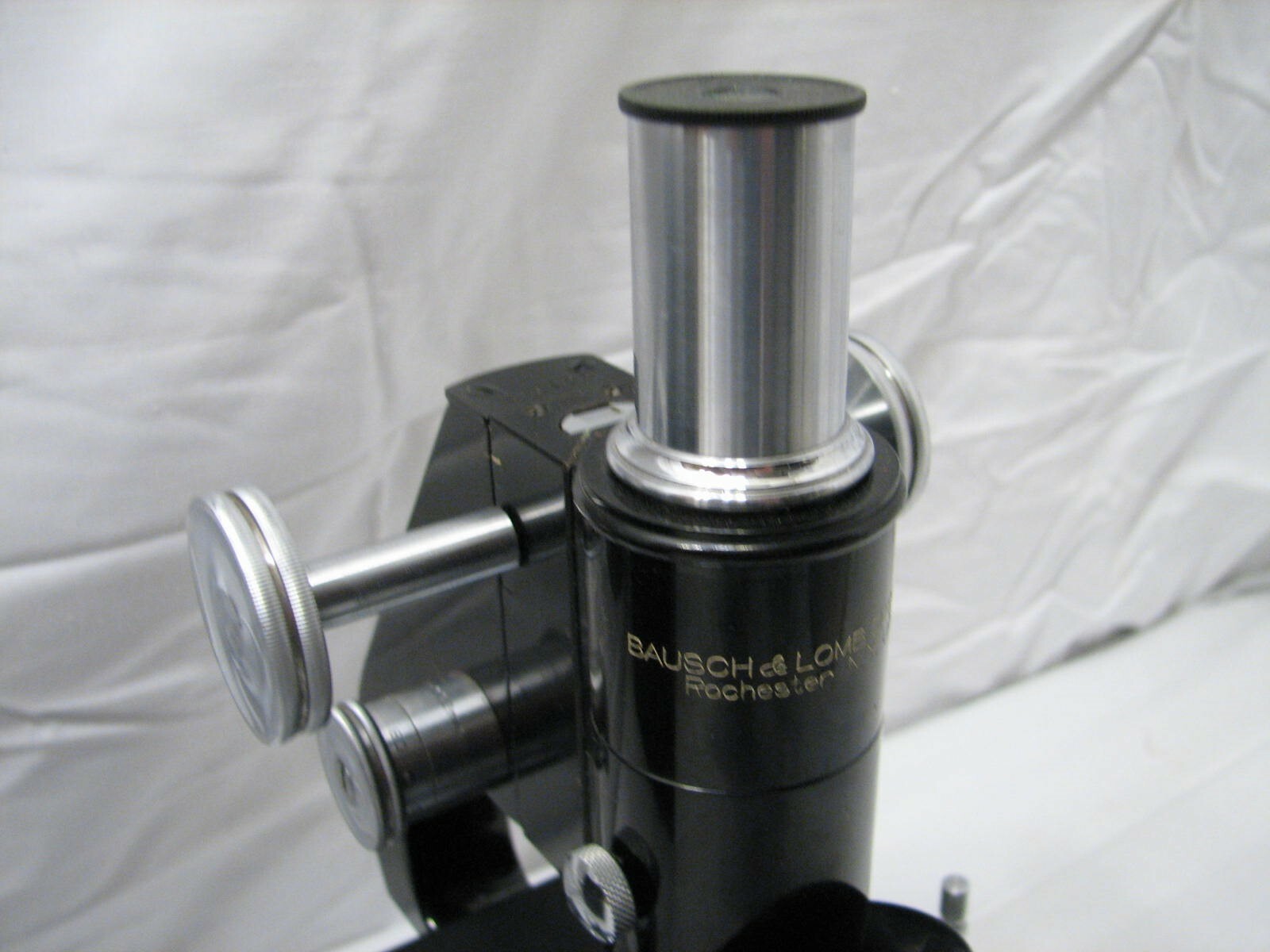 Vintage Bausch &Lomb Optical Microscope/Case Oil 97X Objective Compound Stage C