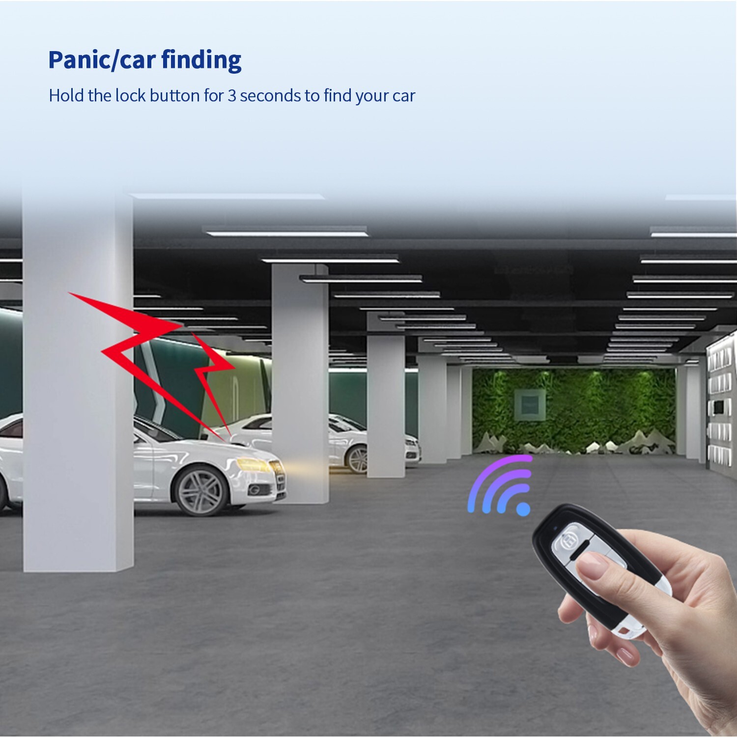 EASYGUARD Pke Auto Start Shock sensor Car Alarm remote engine start DC12V