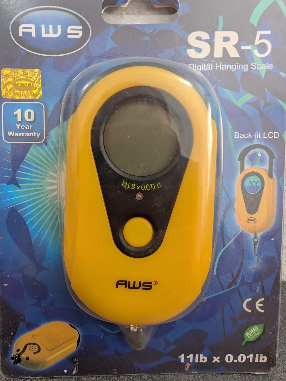 AWS SR-5 Digital Hanging Scale- Yellow NIB
