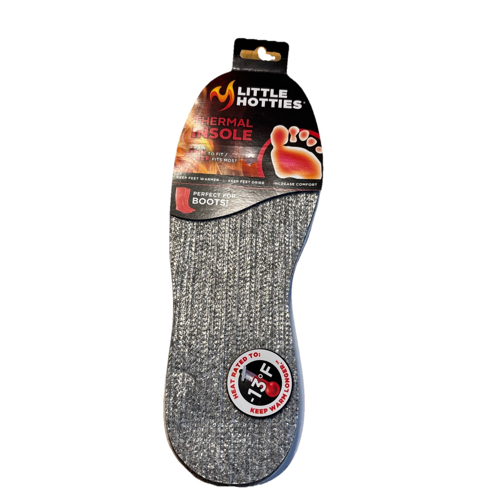 Thermal Insole 1 Pair Trim to Fit Perfect for Boots Little Hotties New