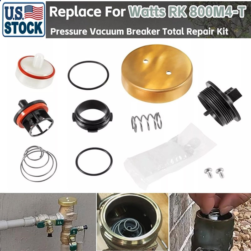 Replace for Watts 0887727 1/2 3/4 Inch Pressure Vacuum Breaker Total Repair Kit