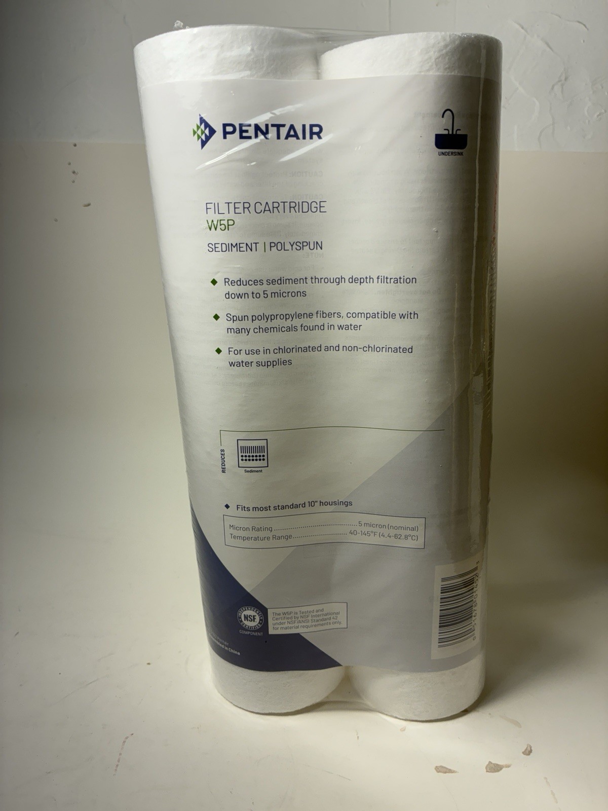 2-Pack Pentair W5P Sediment Water Filter Cartridge American Plumber New Sealed
