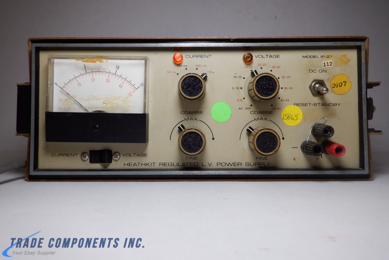 HEATH POWER SUPPLY 0-50 VDC, 1.5 AMP, IP-27