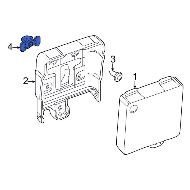 Genuine Ford Blind Spot Detection System Warning Sensor Nut W714293-S424