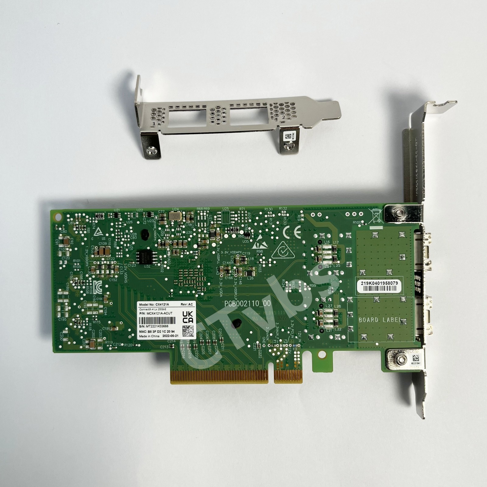 Mellanox MCX4121A-ACUT ConnectX-4 25GbE Network Interface Card-UEFI Enabled