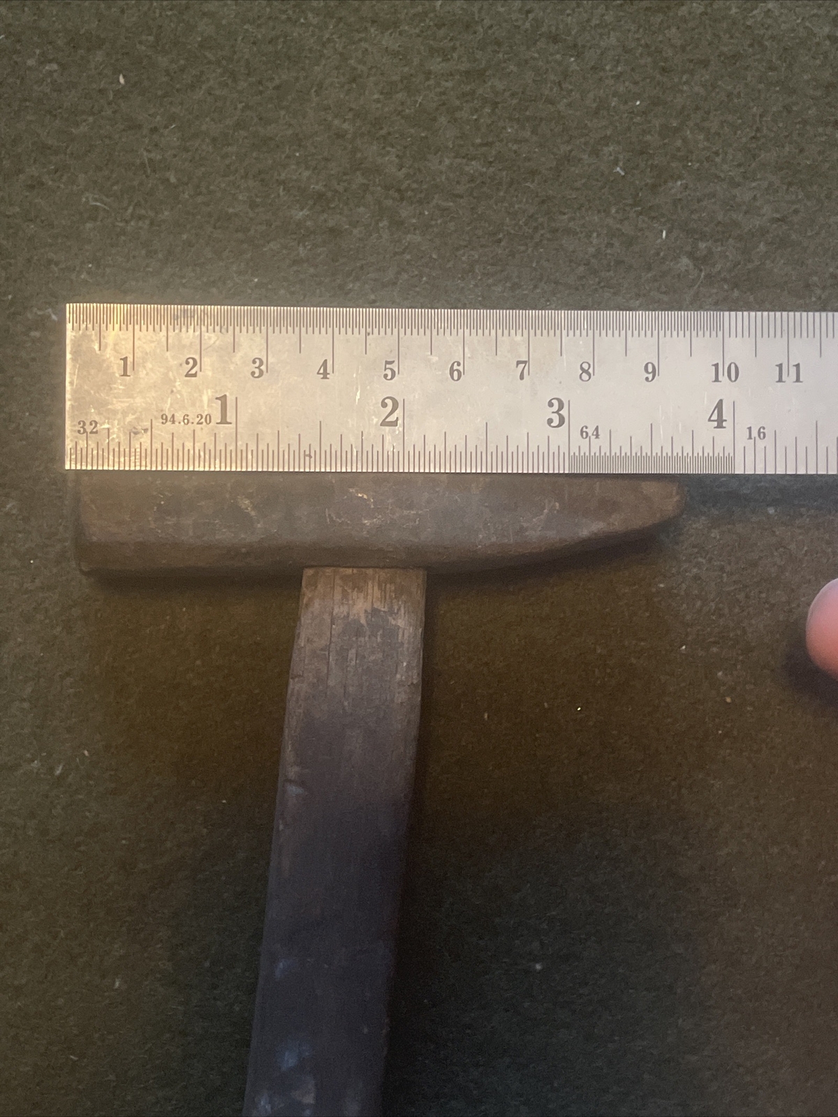 Antique Primitive Hammer Blacksmith Cross Peen Hand Forged