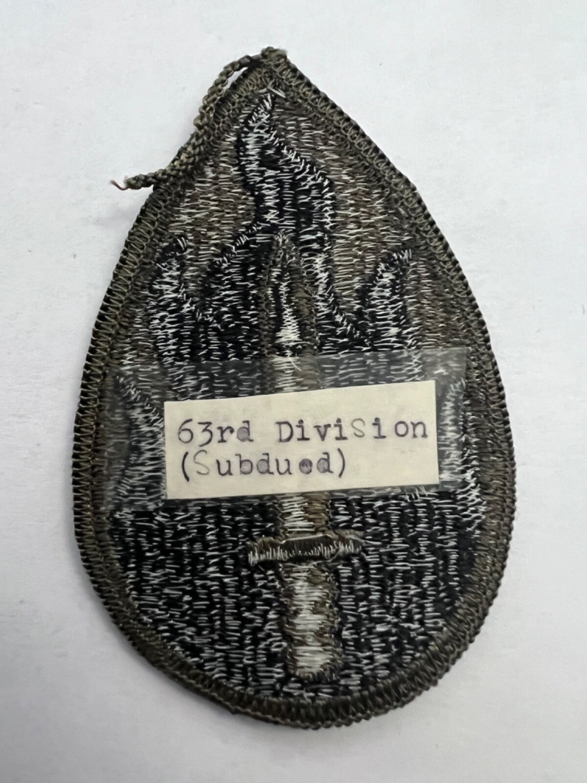 63rd Division Subdued US Army Patch