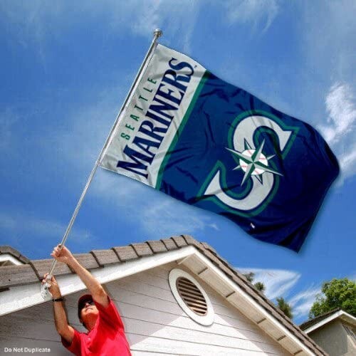 Seattle Mariners Flag Large 3x5 Banner Logo Baseball MLB FREE SHIPPING