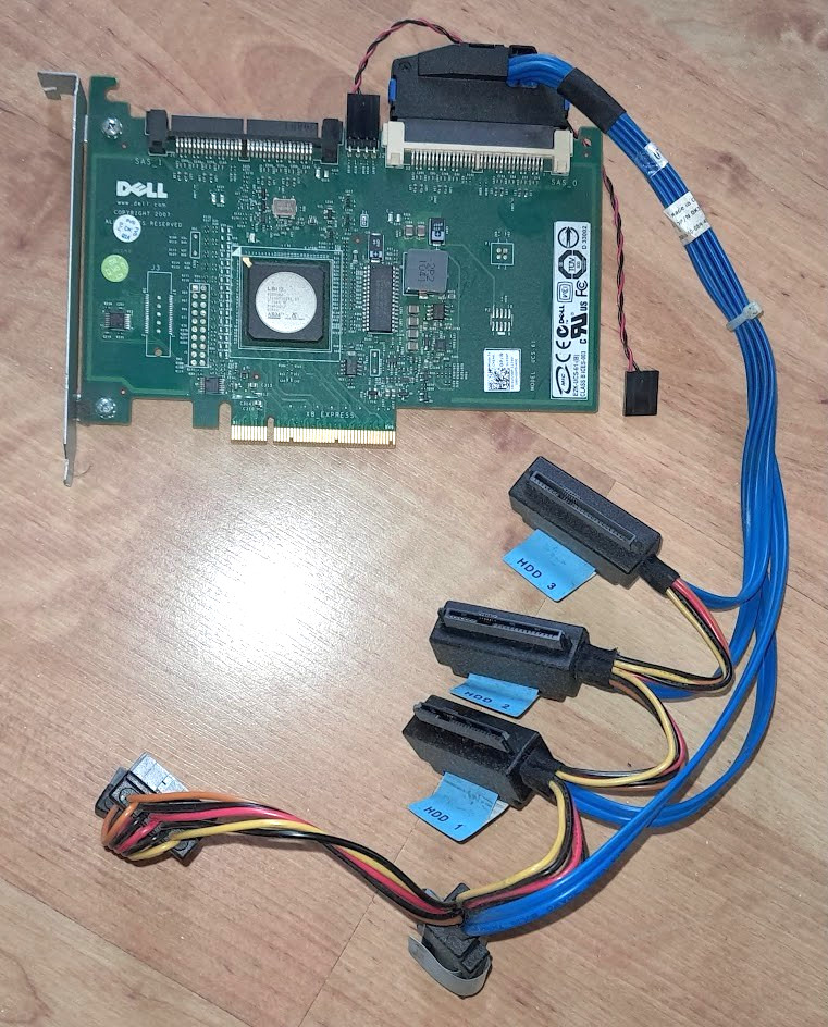 Vintage Dell PowerEdge UCS-61 PCI RAID Computer Controller Card JW065 REVA00