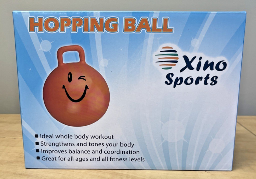 Hopping Ball for Kids, Teens & Adults - Fun Bouncy Ball Orange - 22 inches