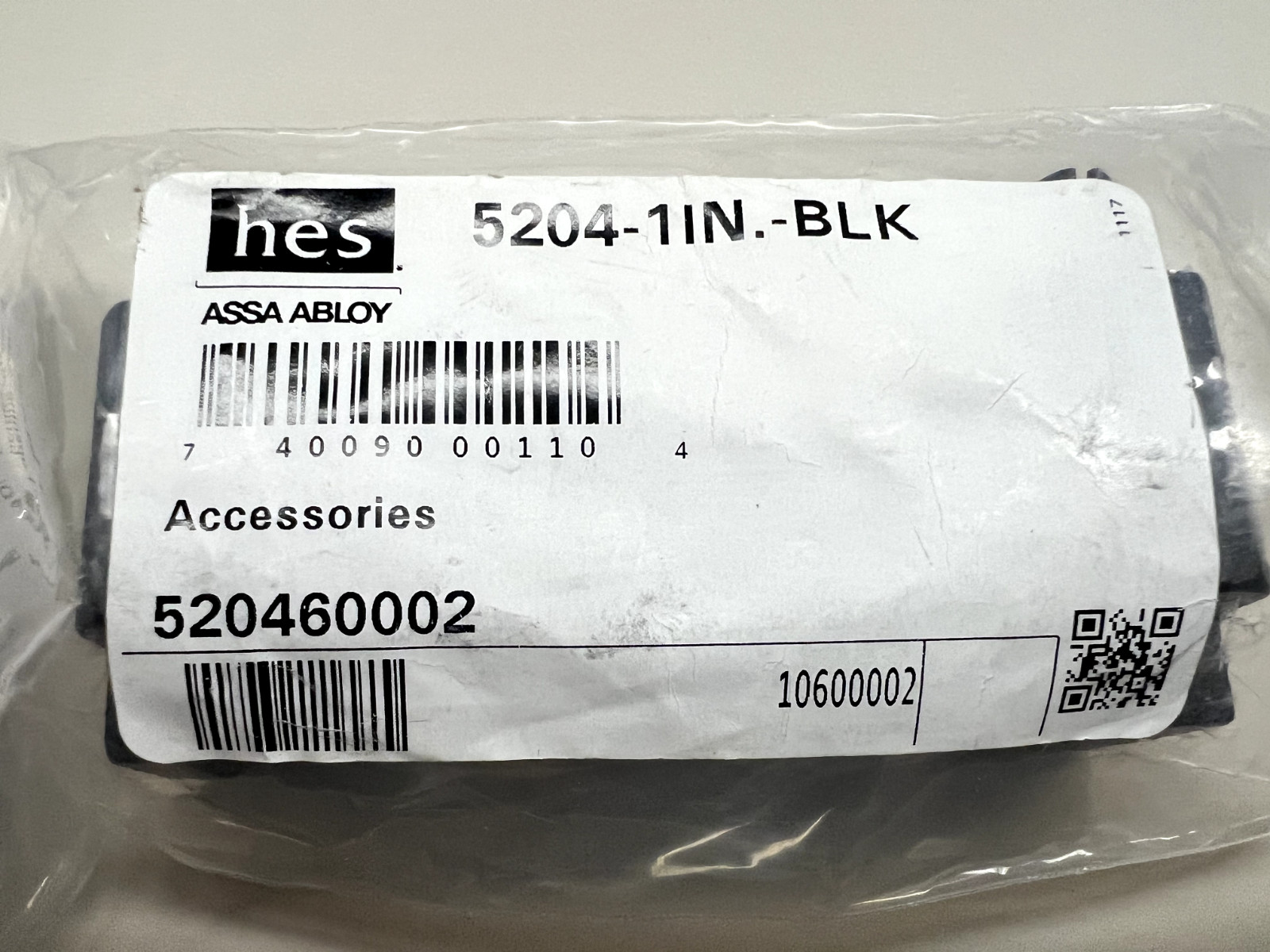 Electric Strike Stackable Lip Extension, 1", Black, For 5200 Series Electric Str