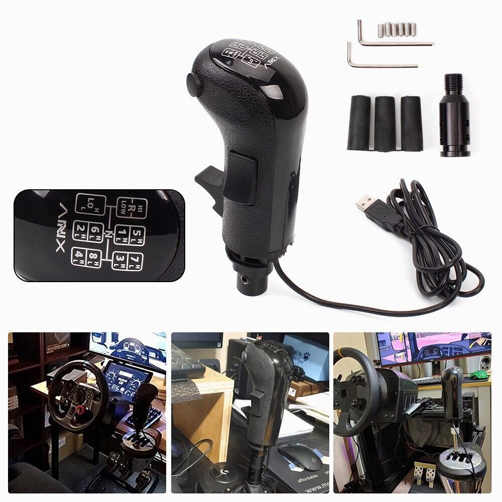 USB Truck Simulator Shifter Gearshift Knob for Logitech G29 G27 G25/Thrustmaster