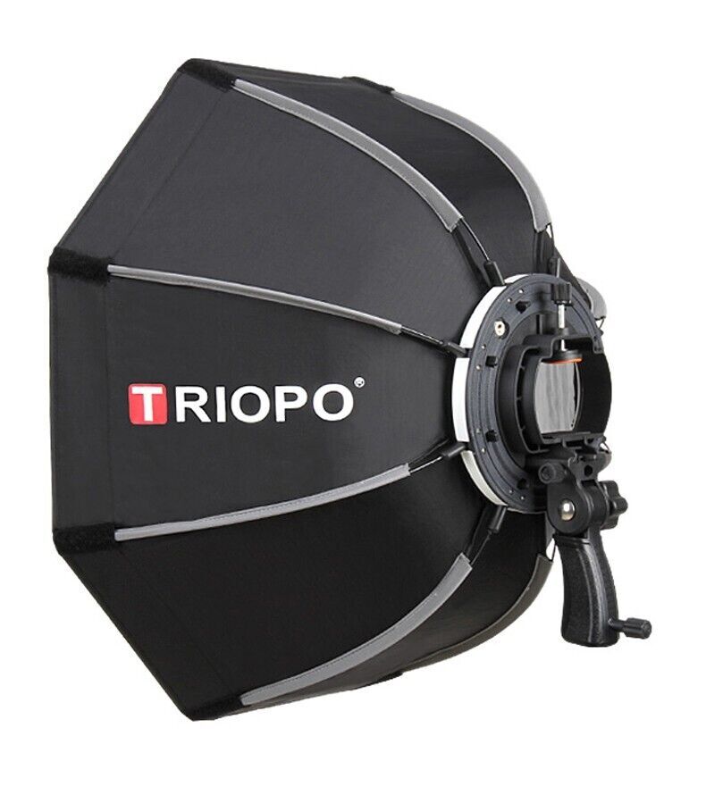 TRIOPO KX65 65cm Portable Octagon Softbox Reflector with Soft Cloth w/ S Bracket
