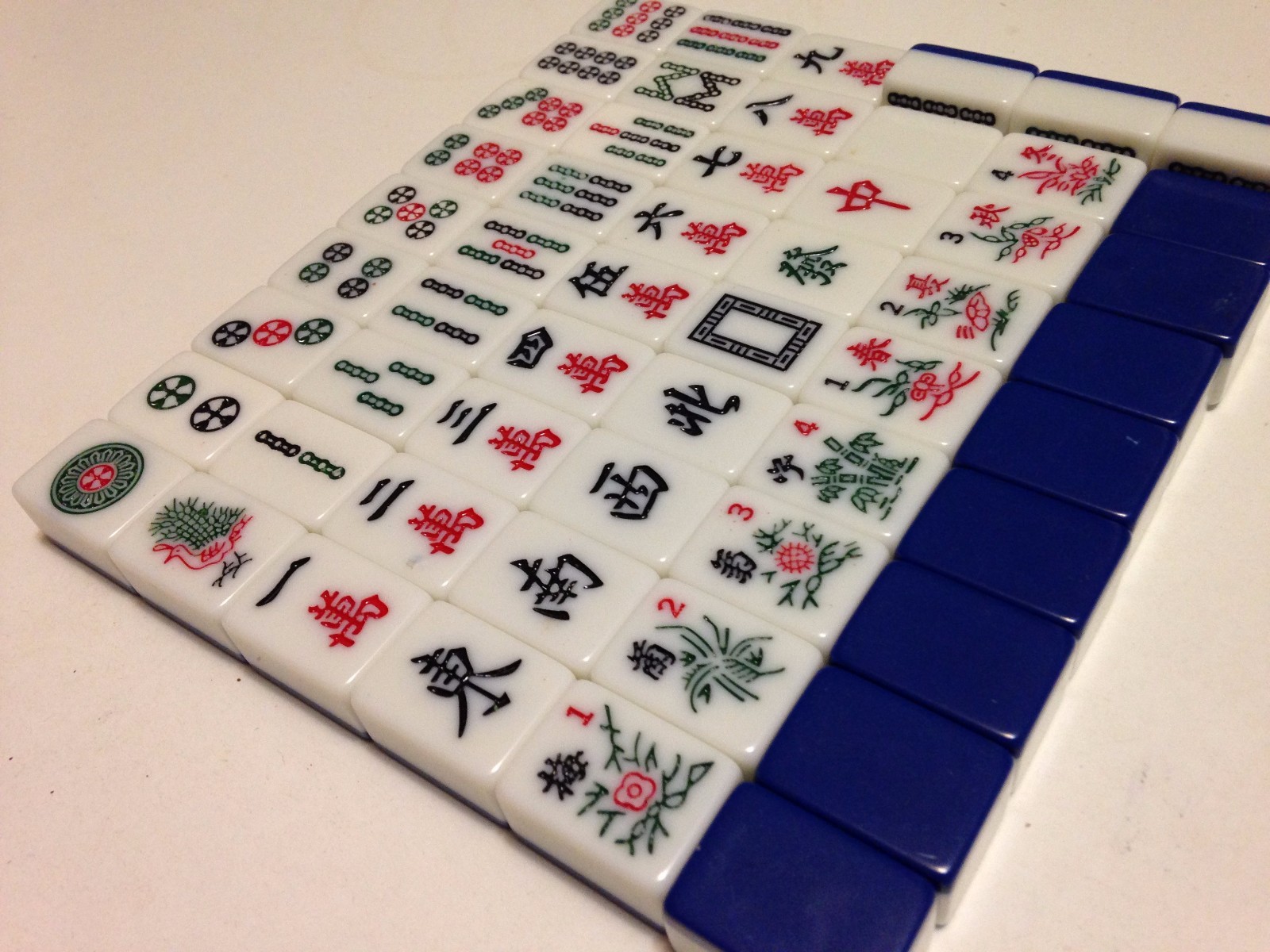 Blue 2-Tone Tiles -Replace/Joker MahJong 1960s_#2