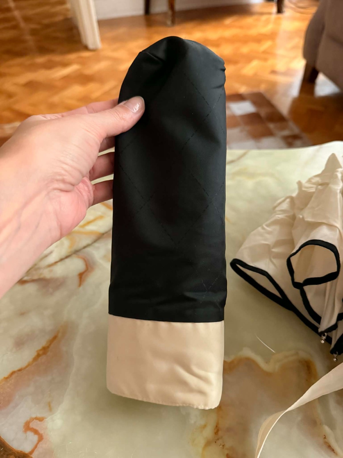Rare vintage authentic Chanel umbrella – chic statement piece