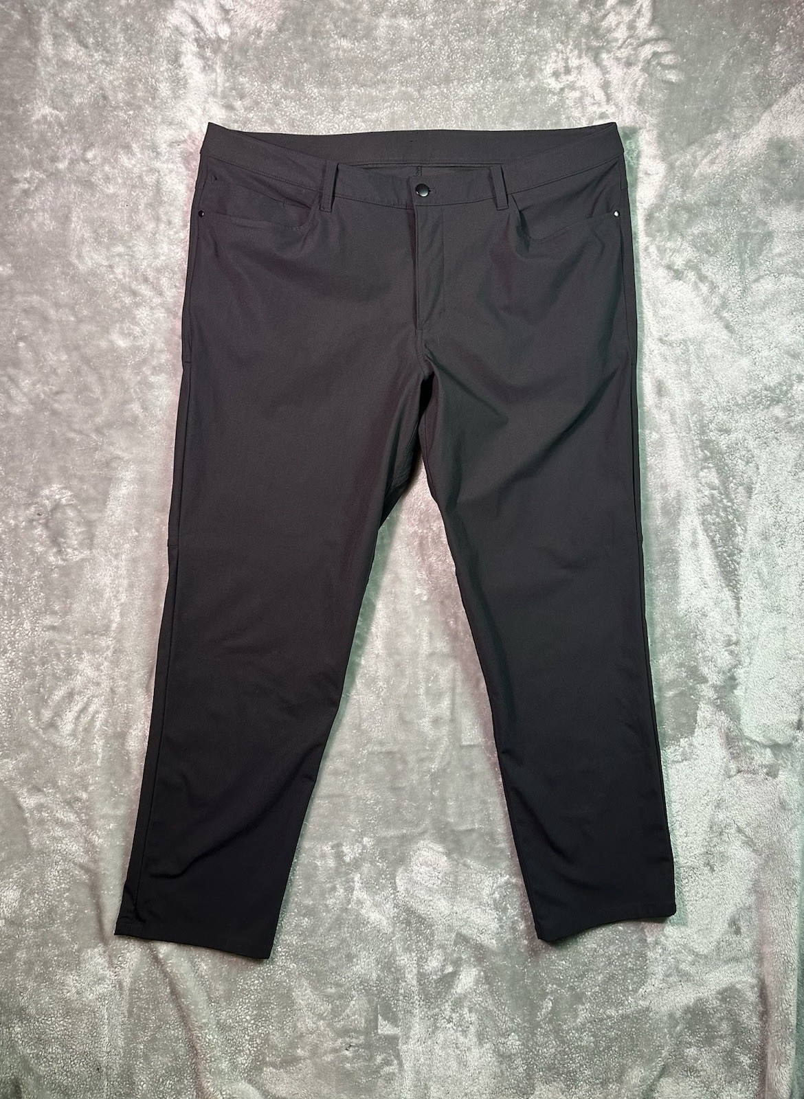 Lululemon Mens Black ABC Classic-Fit Trouser Warpstreme Size 40 Stretch