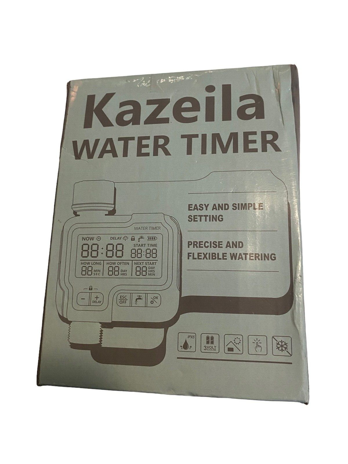 Kazeila Hose Watering Timer Programmable Sprinkler Timer for Garden Lawn Yard