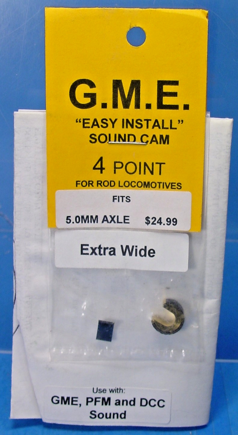 G.M.E. SOUND CAM 5.0mm AXLE 4 POINT STEAM LOCO PFM PBL DCC O,F,G SCALE,1/20.3 XW