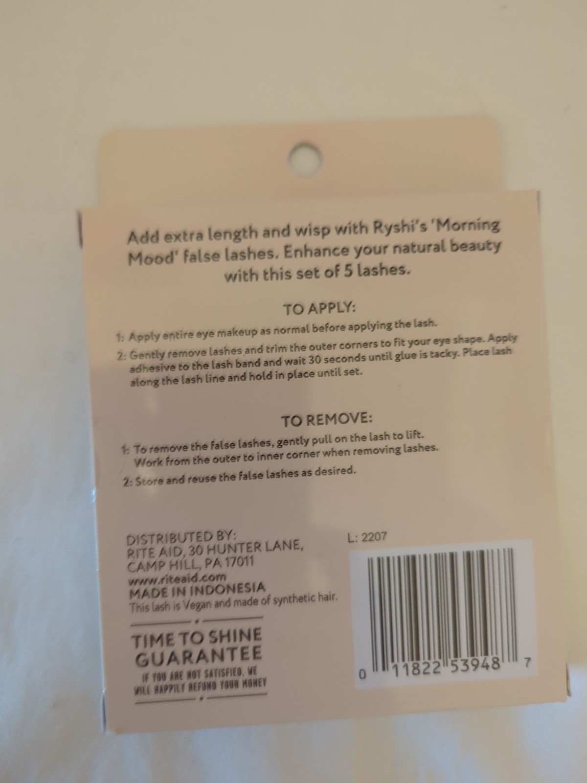 Ryshi Wispies Eyelashes - Black (Pack of 5)
