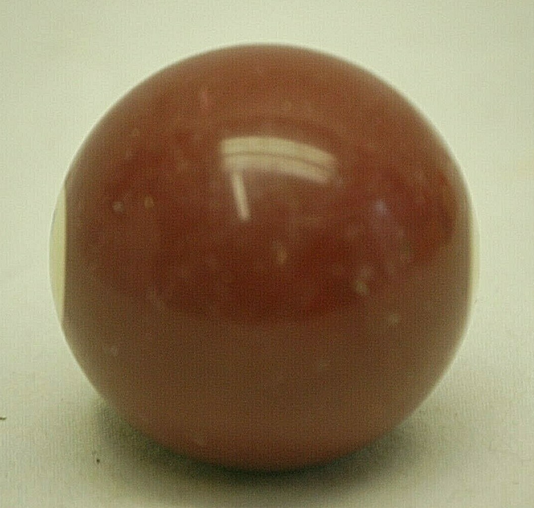 Pool Table Billiard Ball #7 Solid Maroon Vintage Replacement Piece