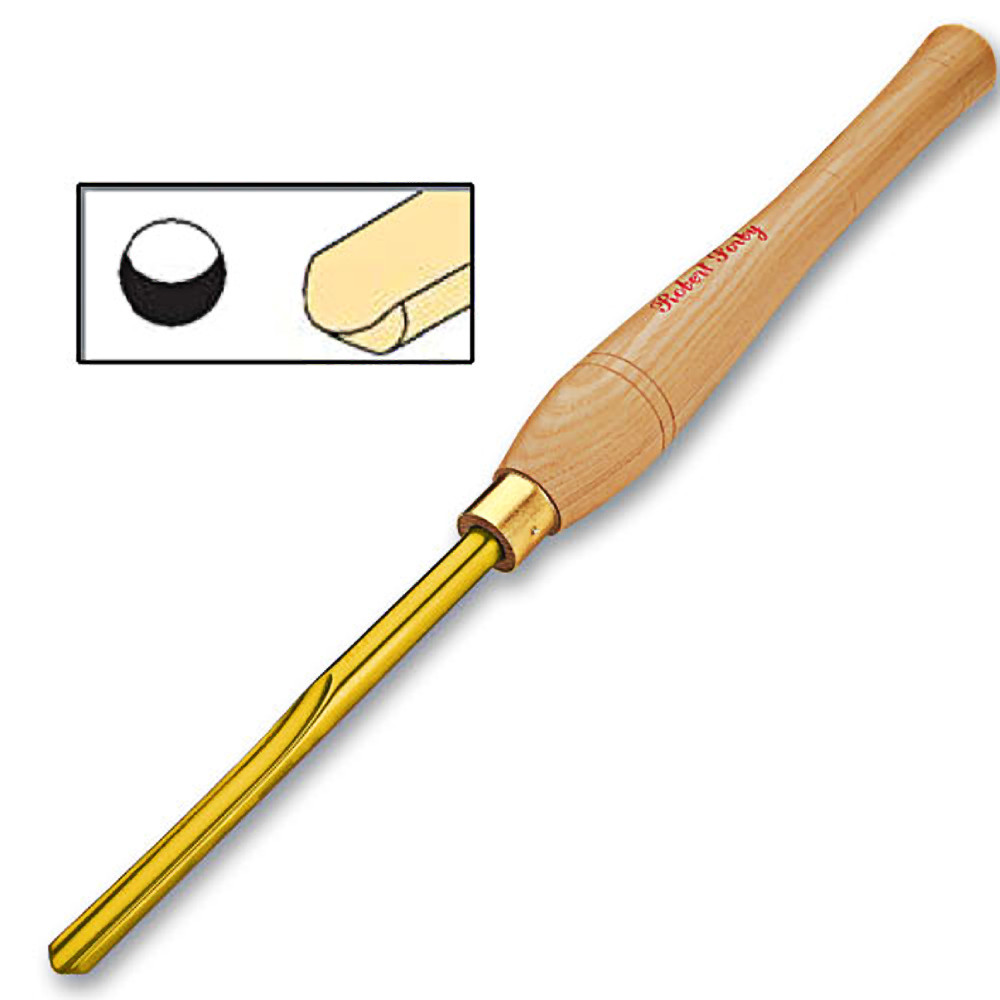 3/8" Robert Sorby #840GH Gold Spindle Gouge - High Performance