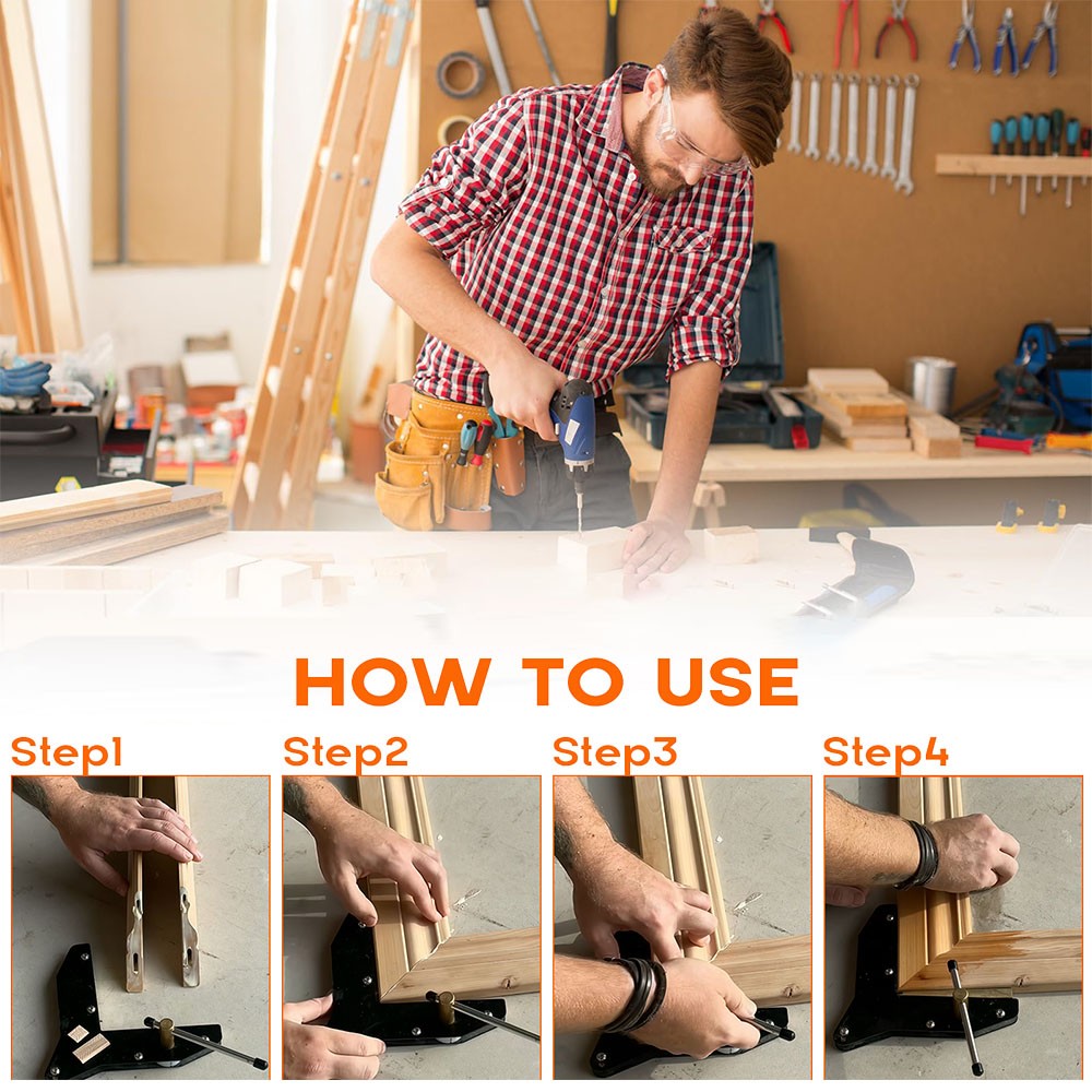 Miter Max Corner Clamp for Woodworking Window Casing