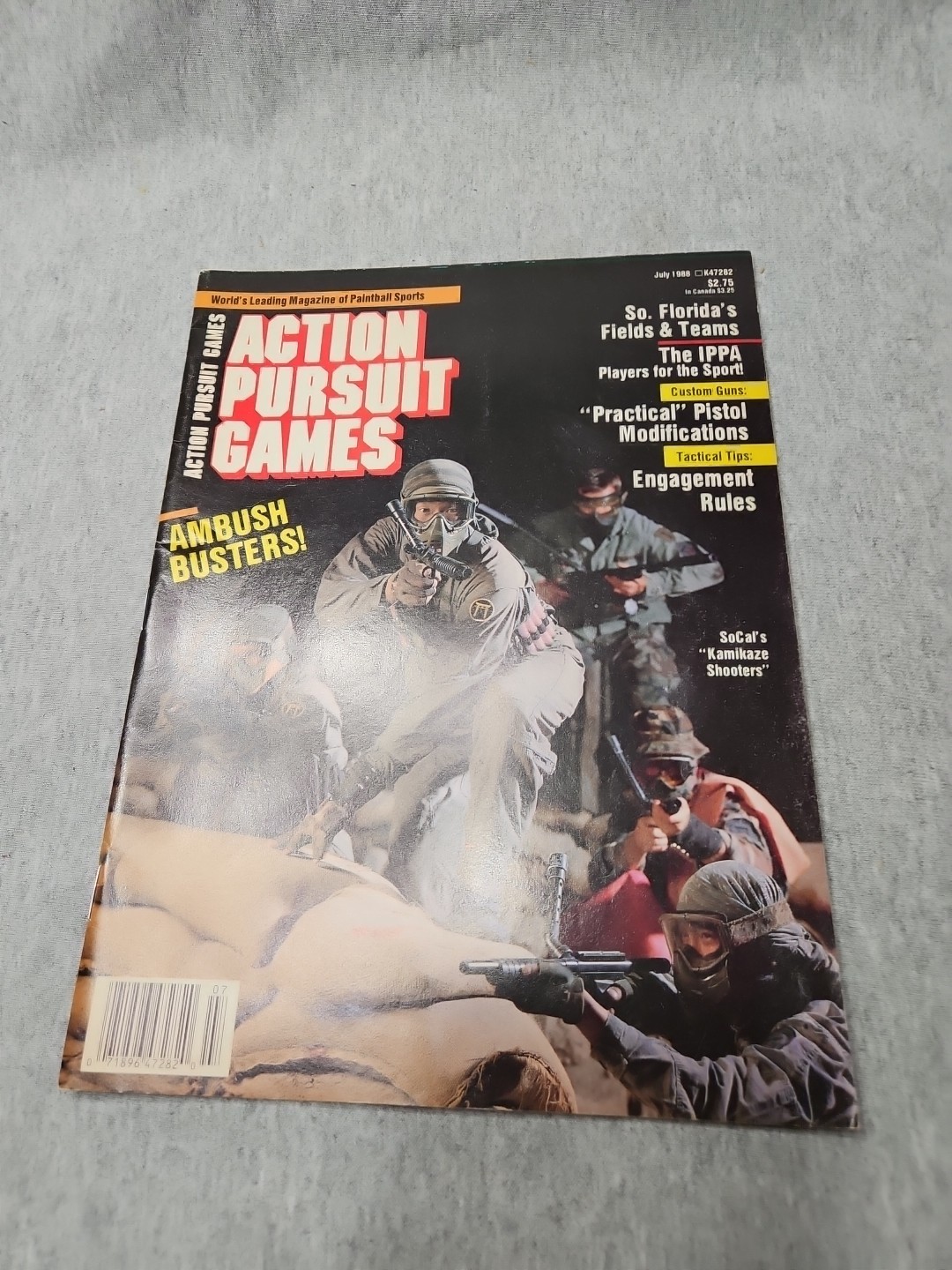 APG Paintball Magazine July 1988 Action Pursuit Games VERY RARE