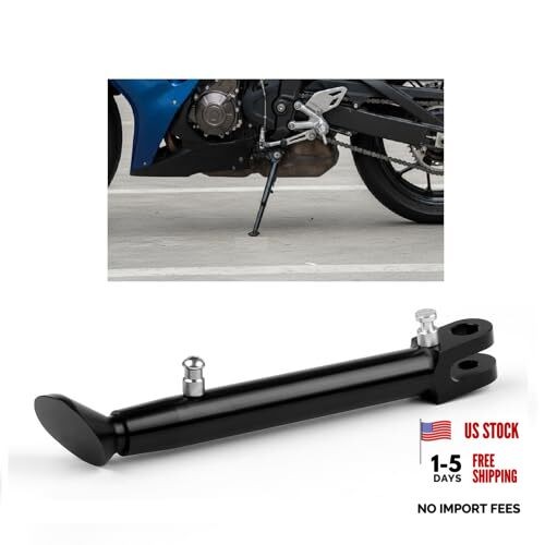 Adjustable CNC Aluminum Kickstand for Kawasaki ZX-6 ZX6R ZZR600 ZX-9R ZX black