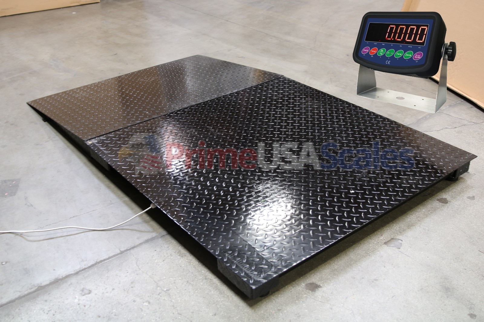 Floor Pallet Platform 6,500 LB 48 x 48 Inches Floor Scale with 1 Ramp NEW