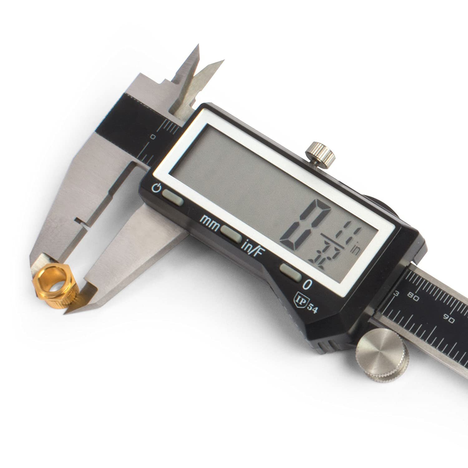 StewMac Professional Luthier's Digital Caliper with Custom Jaw Notch for...