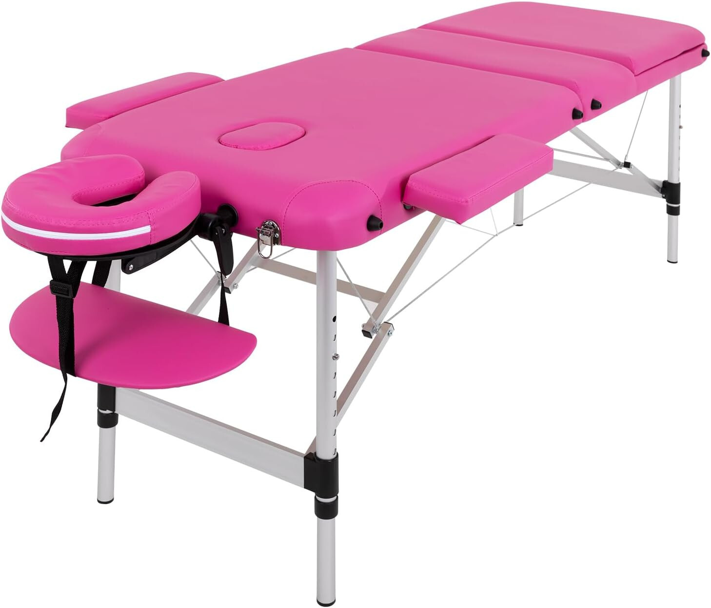 Massage Table Portable Massage Bed Aluminium 3 Folding Lash Bed Spa Bed Height