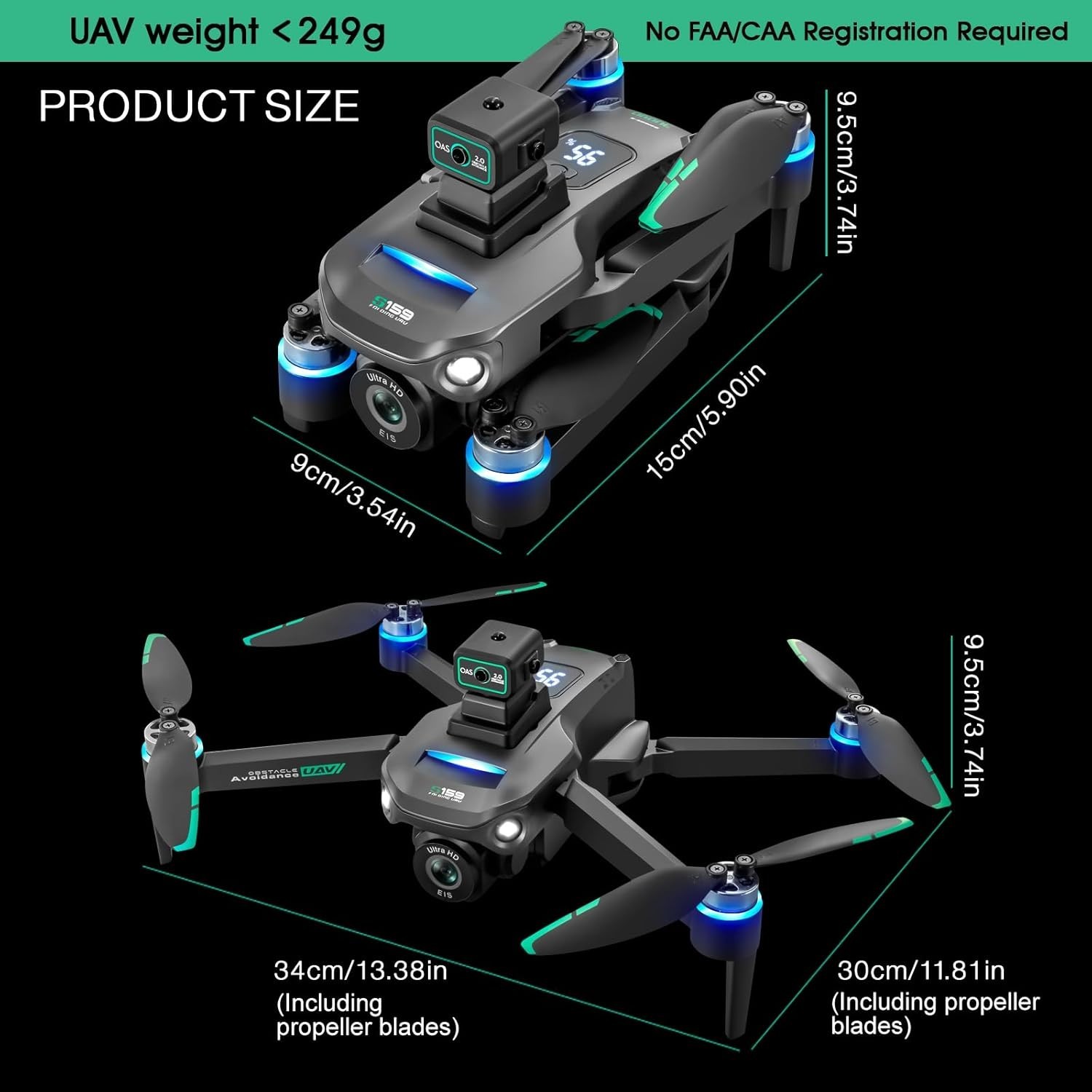 4K GPS Drone for Adults with Obstacle Avoidance Remote Screen 5G