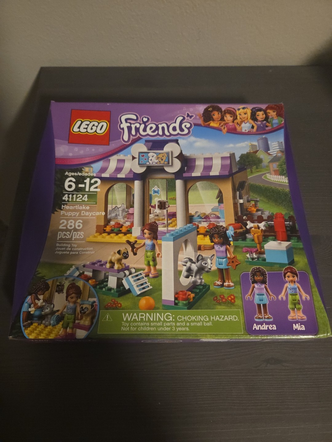 2016 LEGO Friends 41124 Heartlake Puppy Daycare Brand New Sealed Retired Set